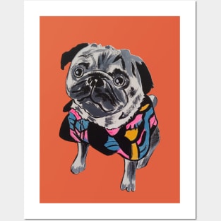Funny Pug Dog Posters and Art